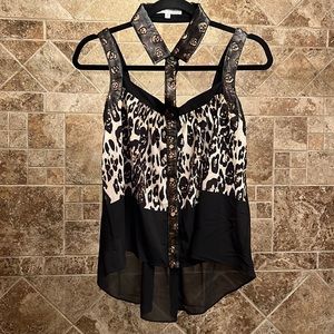 NEW Unique Minty Collared Tank